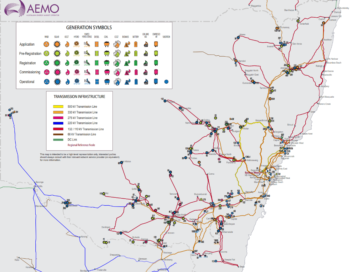 AEMO | NEM Generation Maps