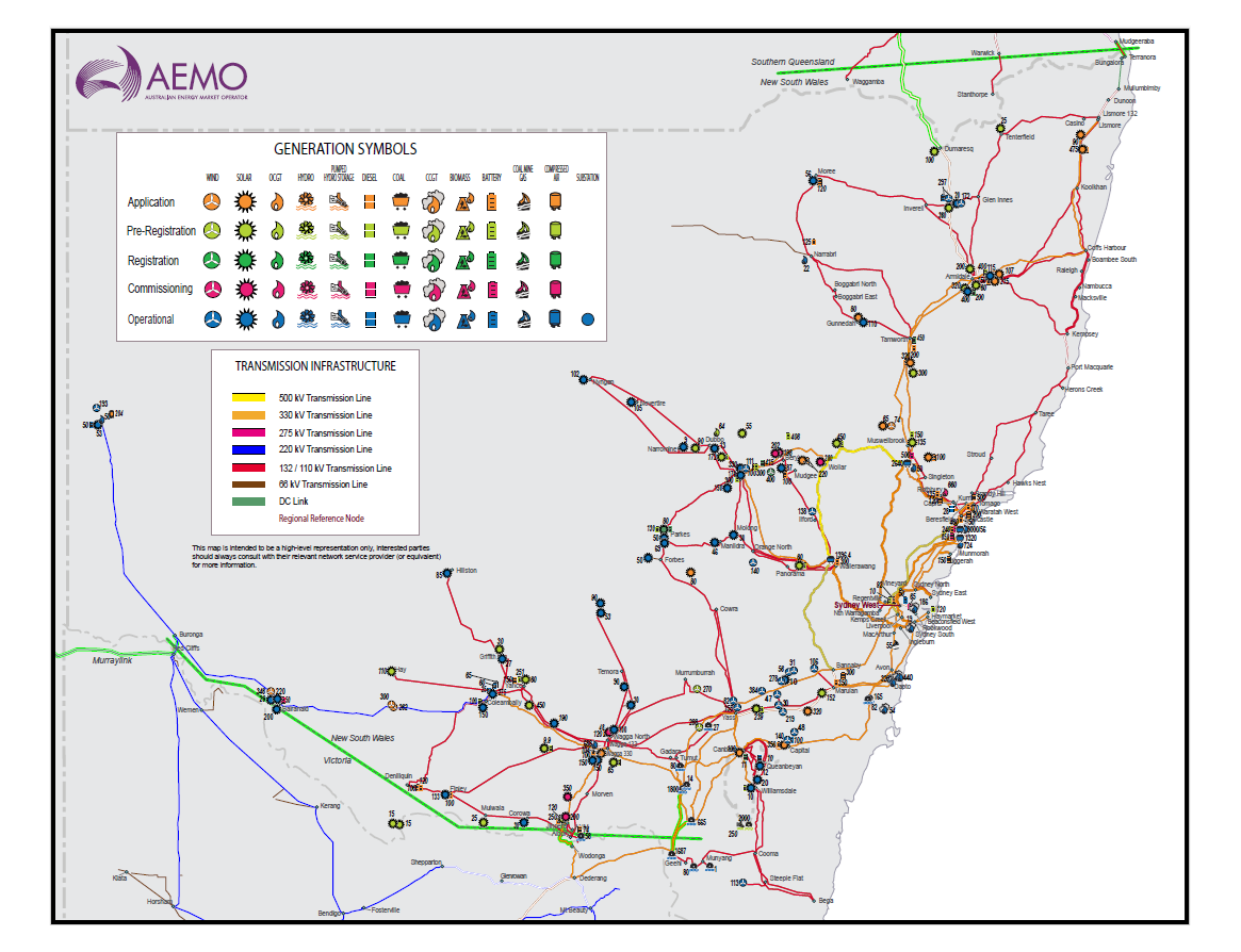AEMO | NEM generation maps