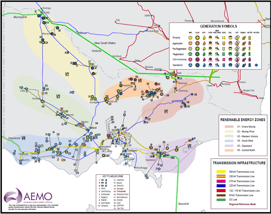 AEMO | NEM generation maps