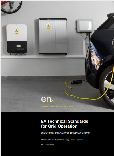 Cover of enX - EV Technical Standards for Grid Operation