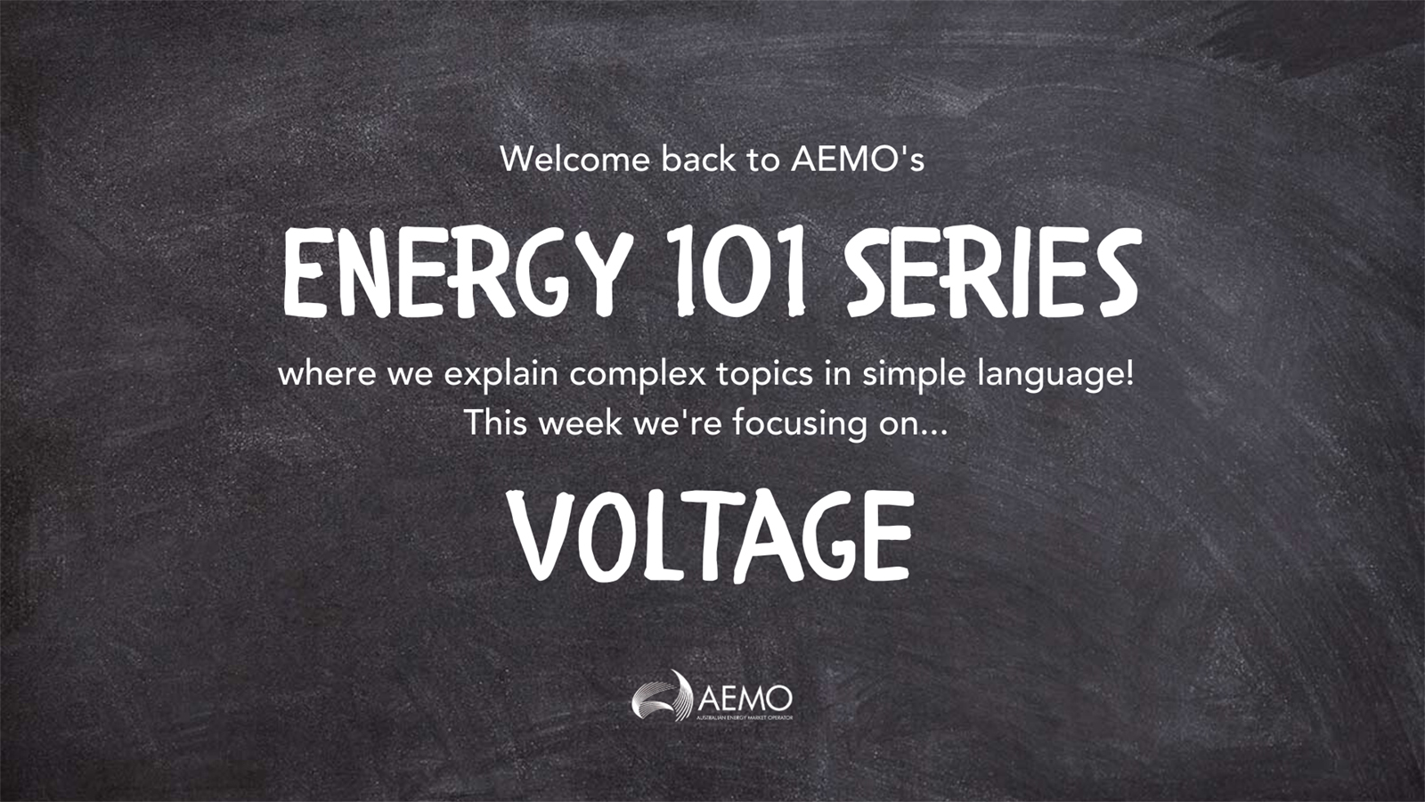screen cap of AEMO Energy Explained series
