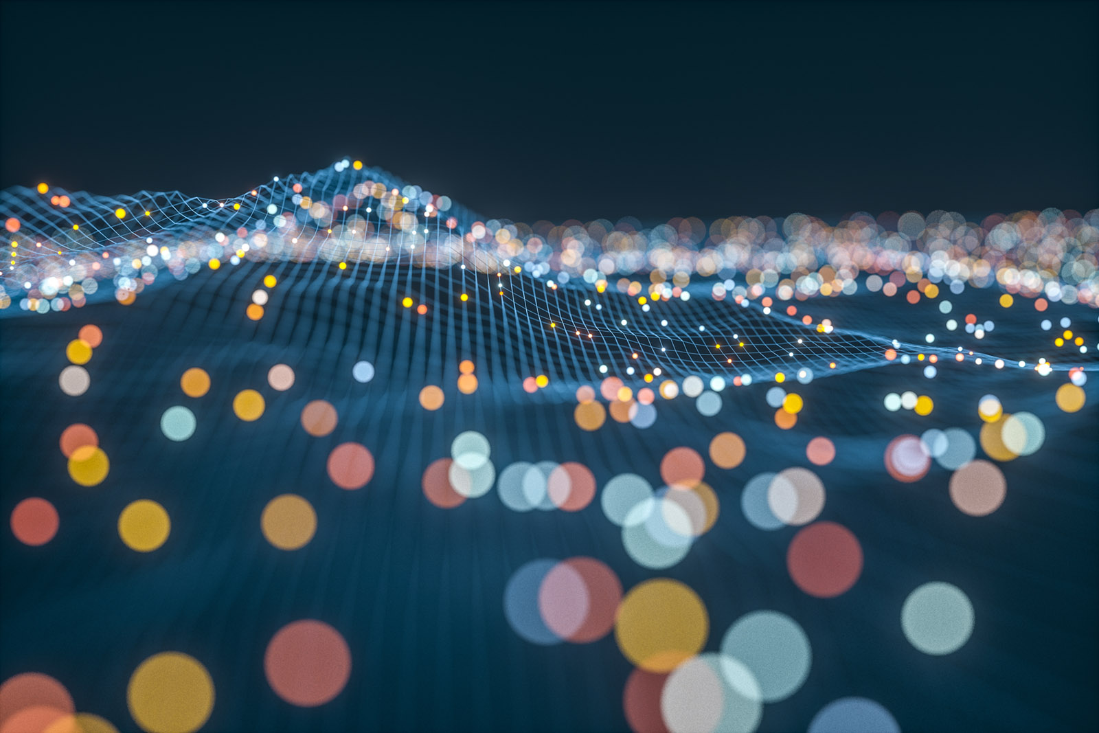 abstract data/technology field